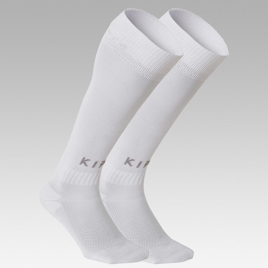 Chaussettes de football enfant F100 blanche