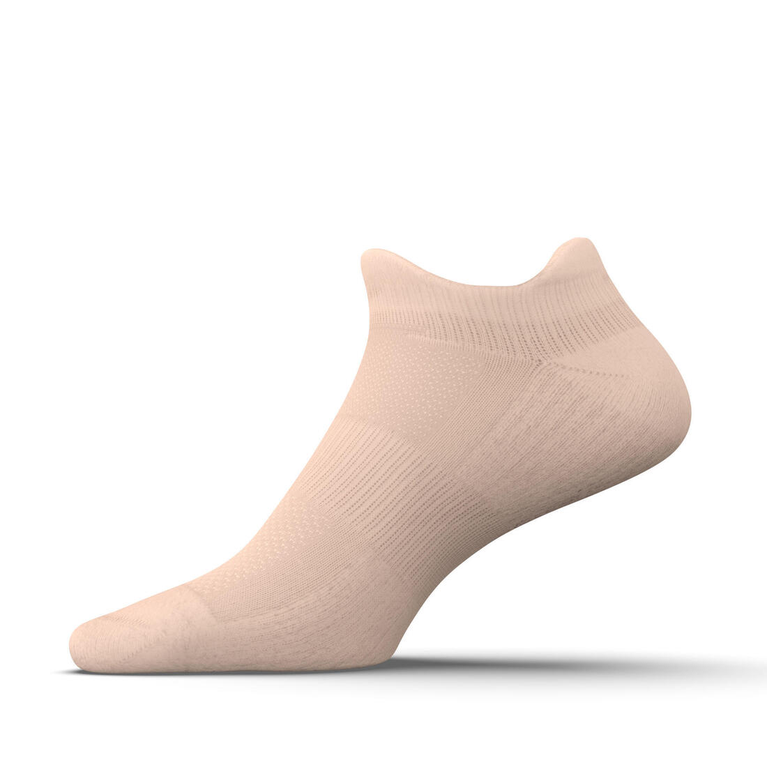 CHAUSSETTES DE RUNNING INVISIBLES CONFORT BLANCHES X2