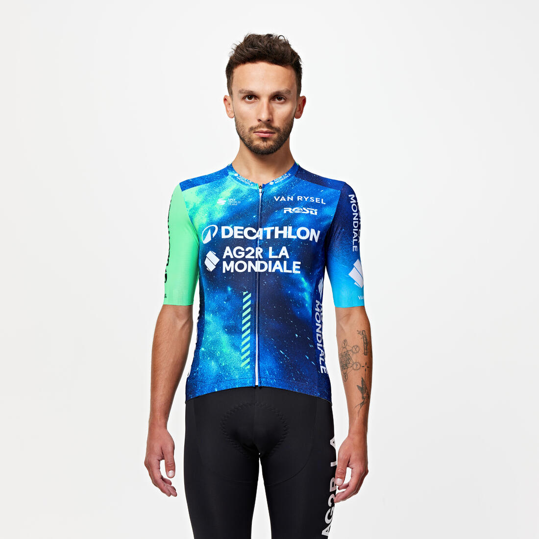 Maillot vélo route manches courtes - decathlon ag2r la mondiale team replica