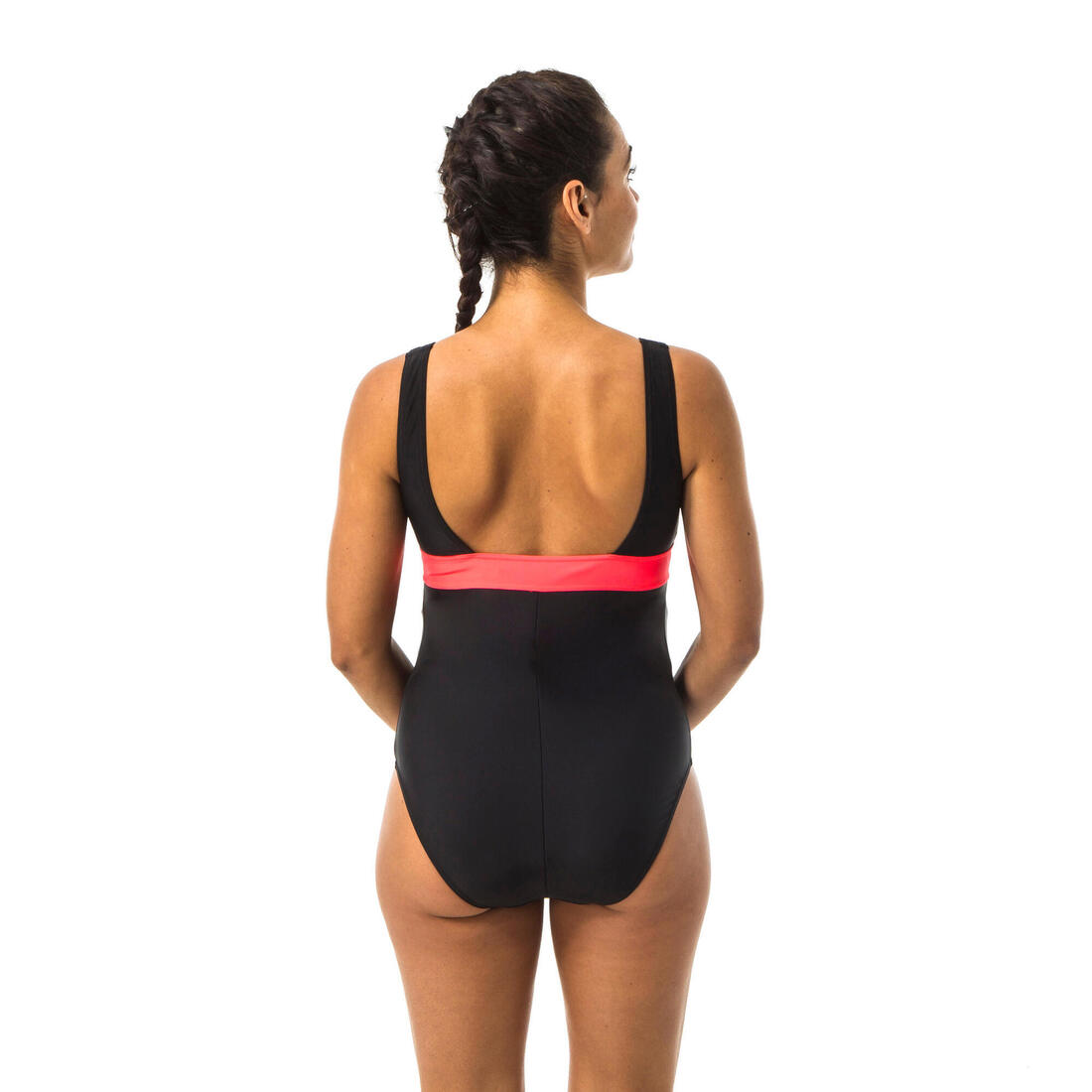 Maillot de bain de natation 1 pièce future maman Romane bleu Yuka