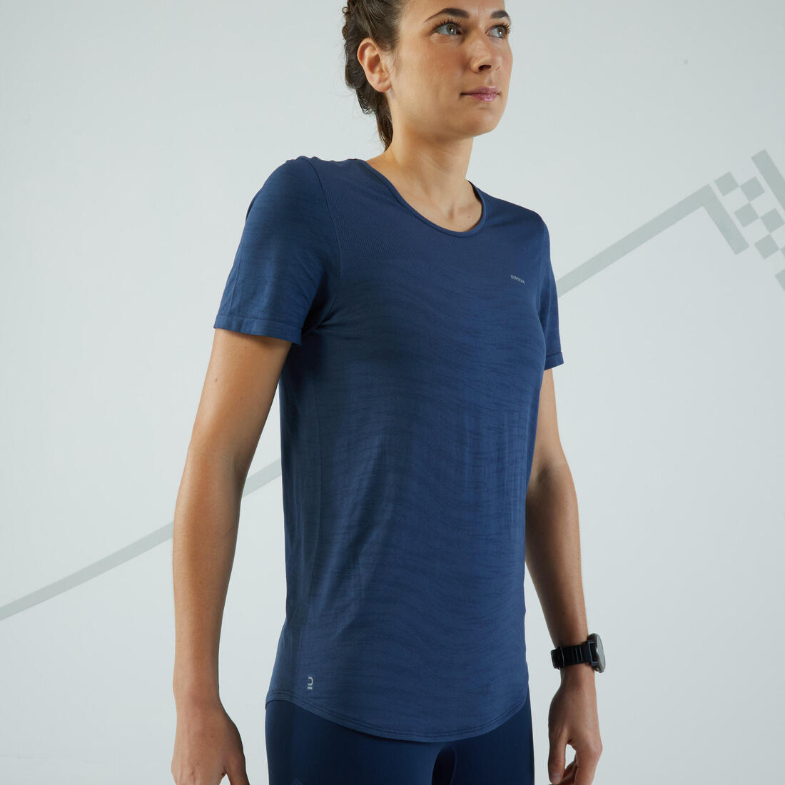 T-shirt running & trail sans couture Femme - KIPRUN Run 500 Confort