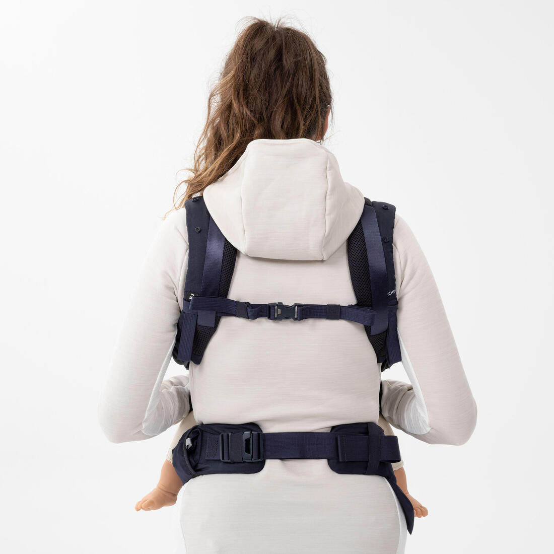 Porte-bébé physiologique de 9 mois à 15kg - MH500 bleu marine