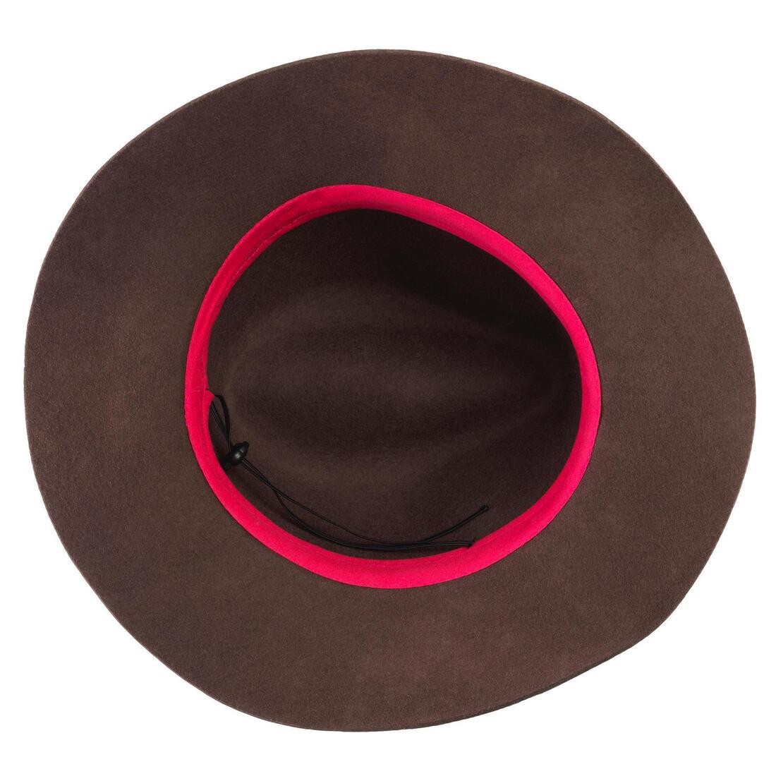 CHAPEAU FEMME CHASSE FEUTRE LAINE MARRON 500