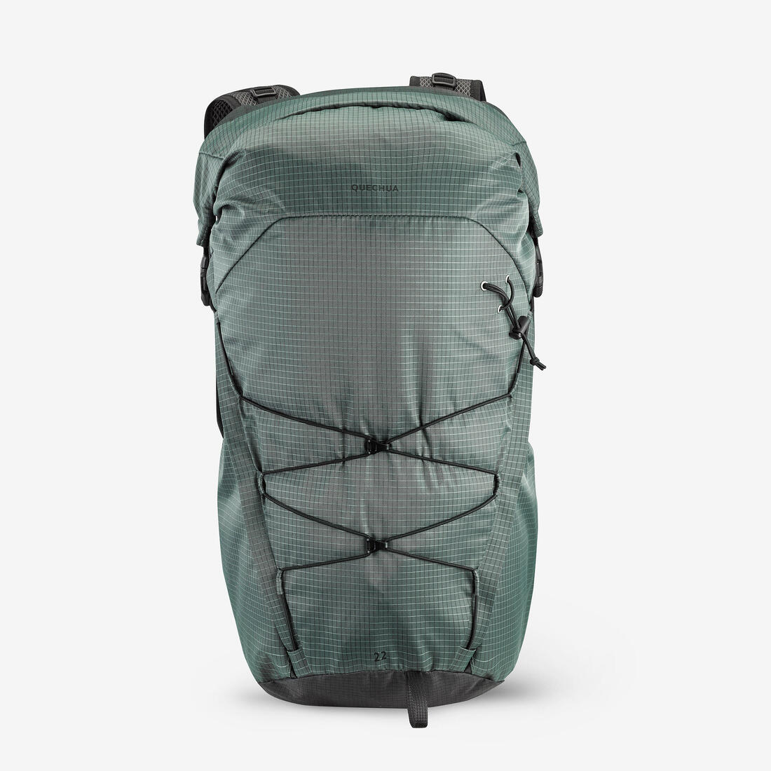 Sac à dos rolltop de randonnée montagne 22l - mh500 light vert