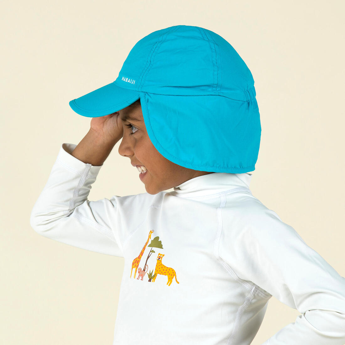 Casquette anti UV bébé nageur