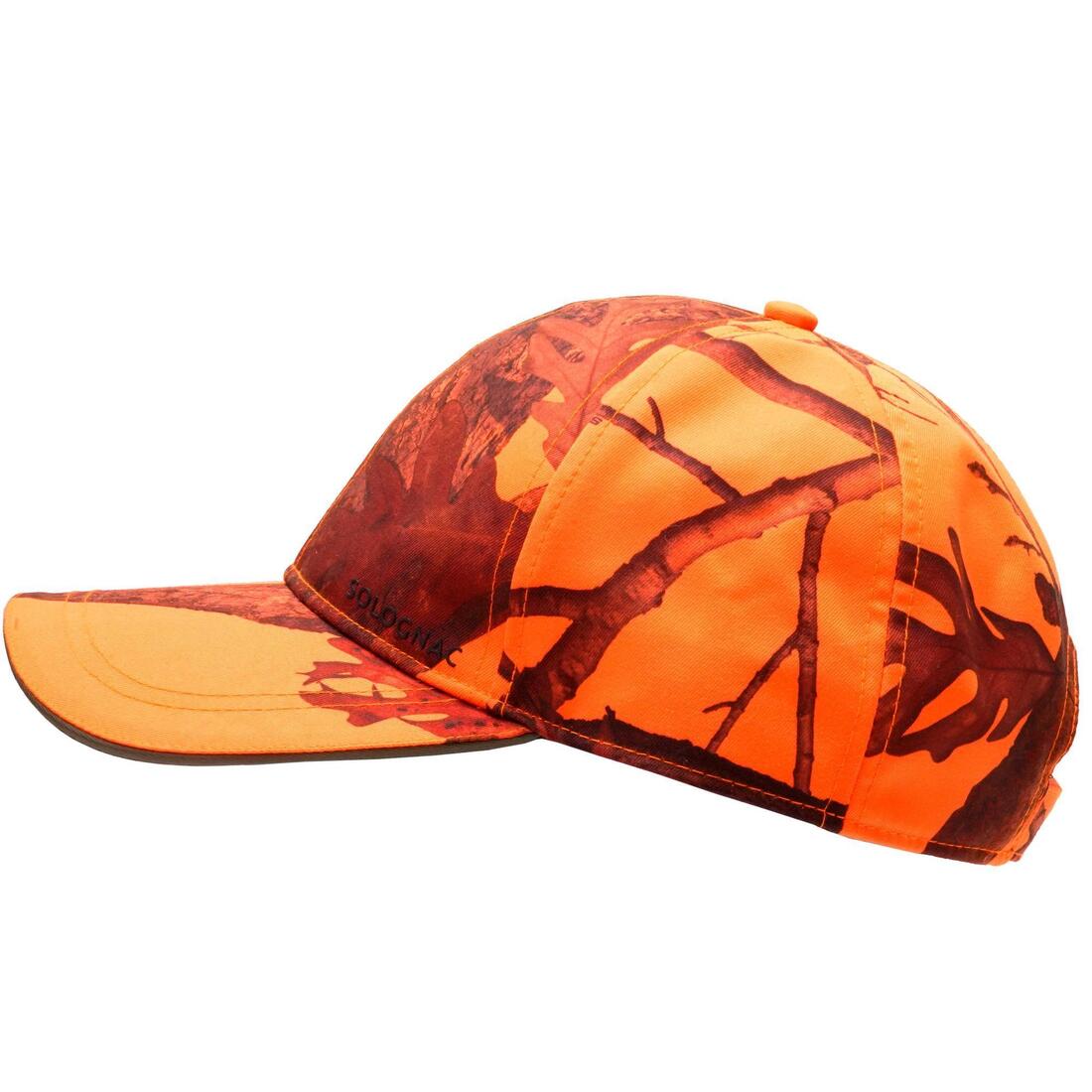 Casquette chasse  orange camo 500