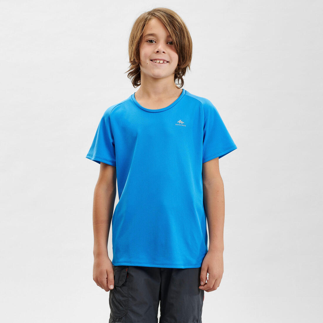 T-Shirt de randonnée - MH500 bleu foncé - enfant 7-15 ans