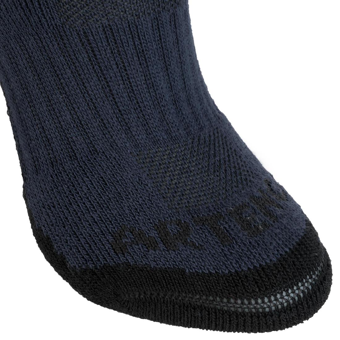 CHAUSSETTES DE SPORT ENFANT MI-HAUTES ARTENGO RS 500 LOT DE 3