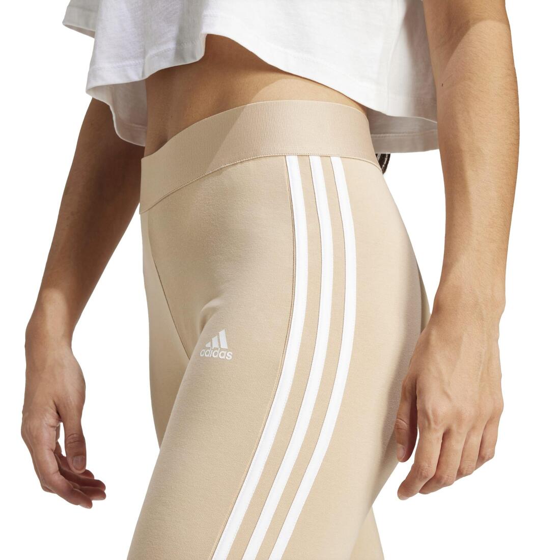 LEGGING DE FITNESS SOFT TRAINING ADIDAS FEMME BEIGE