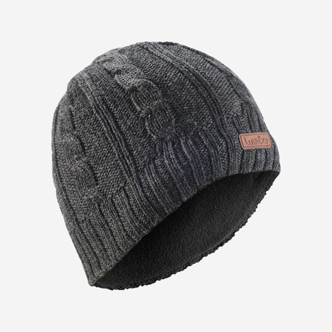 BONNET DE SKI ADULTE WOOL TORSADES MARINE