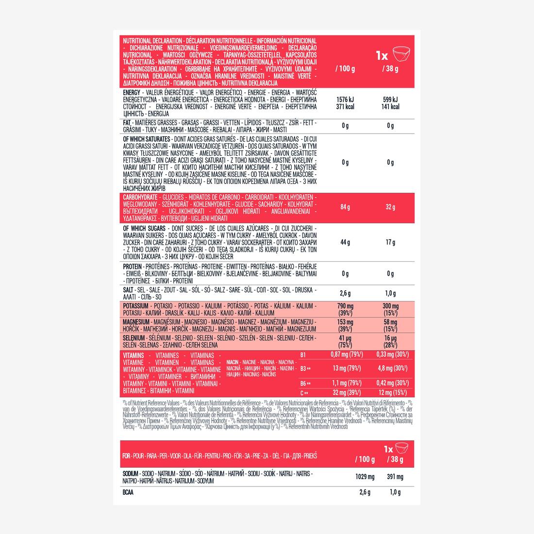 BOISSON ISOTONIQUE POUDRE ISO+ FRAISE - CERISE 650G