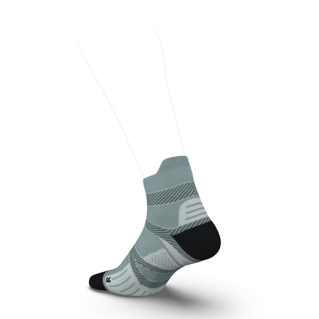 CHAUSSETTES DE RUNNING FINES STRAP NOIRES