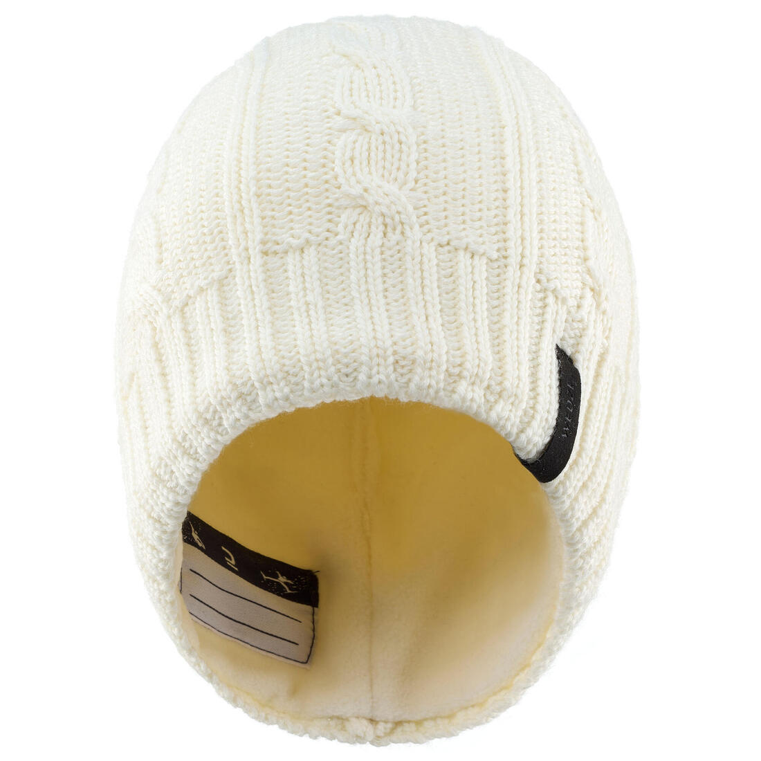 BONNET DE SKI ENFANT TORSADES ECRU