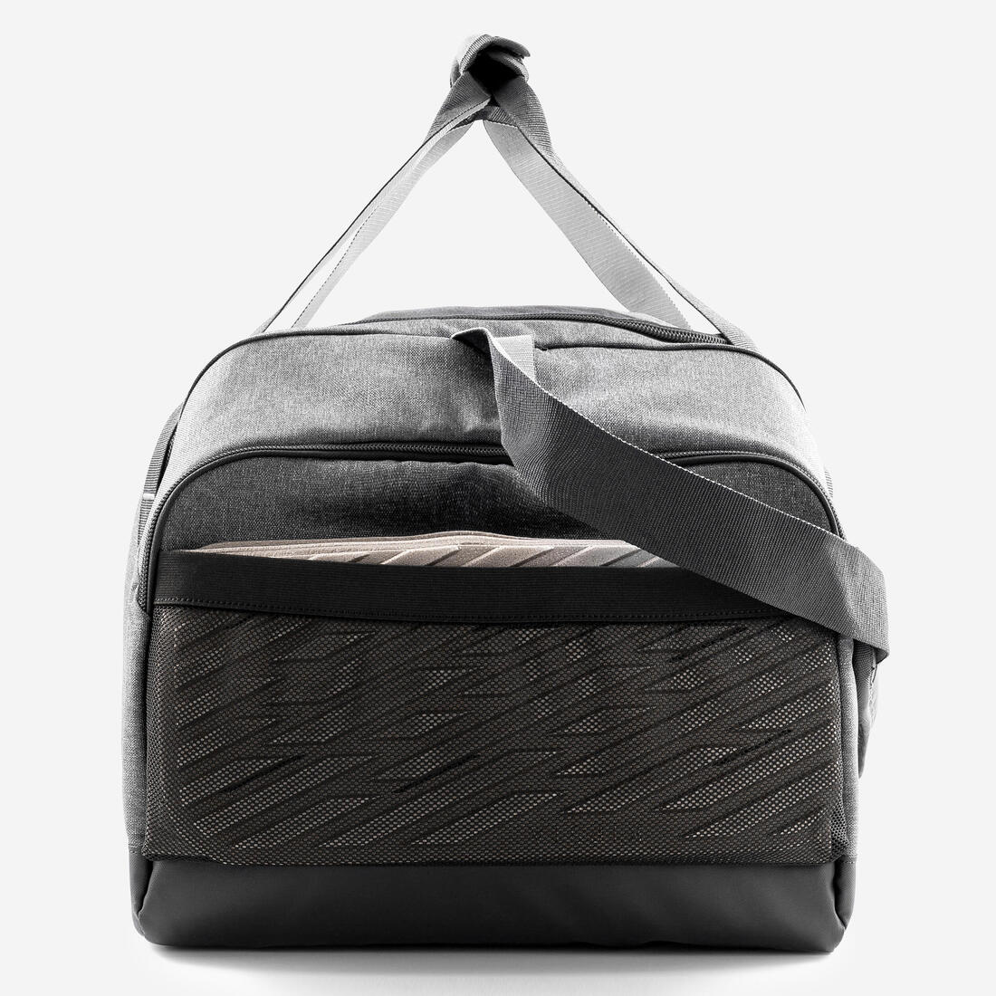 Sac de sport rigide et déperlant 55L,  noir et