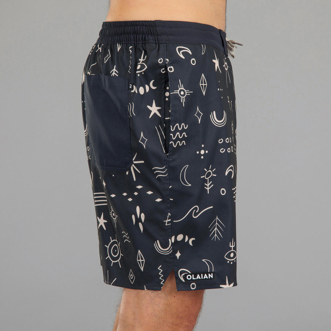 Boardshort surf 100 long surfergirl blue