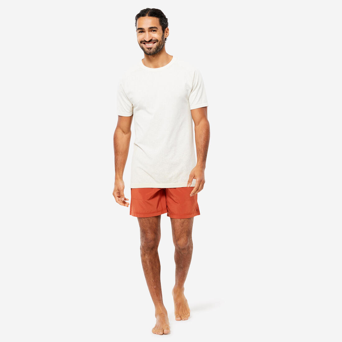 T SHIRT MANCHES COURTES SEAMLESS - SANS COUTURE YOGA DYNAMIQUE HOMME