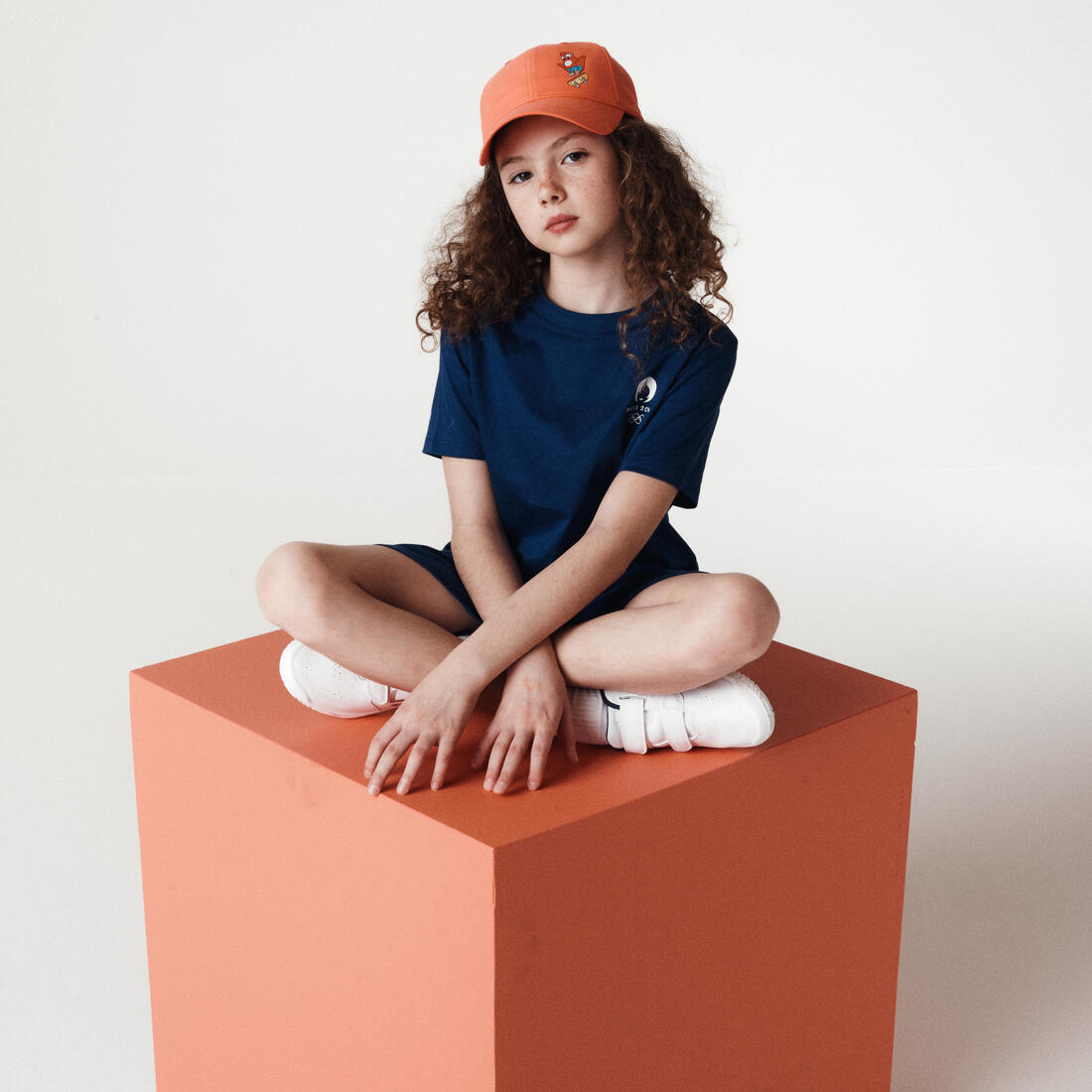 Casquette Les Mascottes de Paris 2024 Enfant Corail