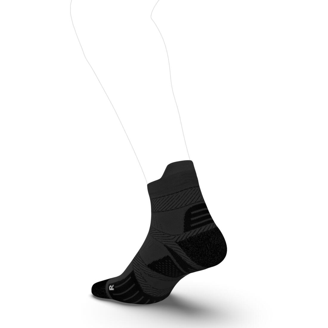 CHAUSSETTES DE RUNNING FINES STRAP NOIRES