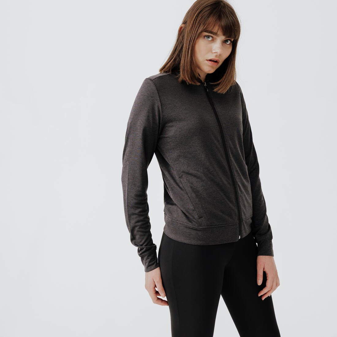 Veste respirante de running Femme - KIPRUN Run 100 Dry Noire