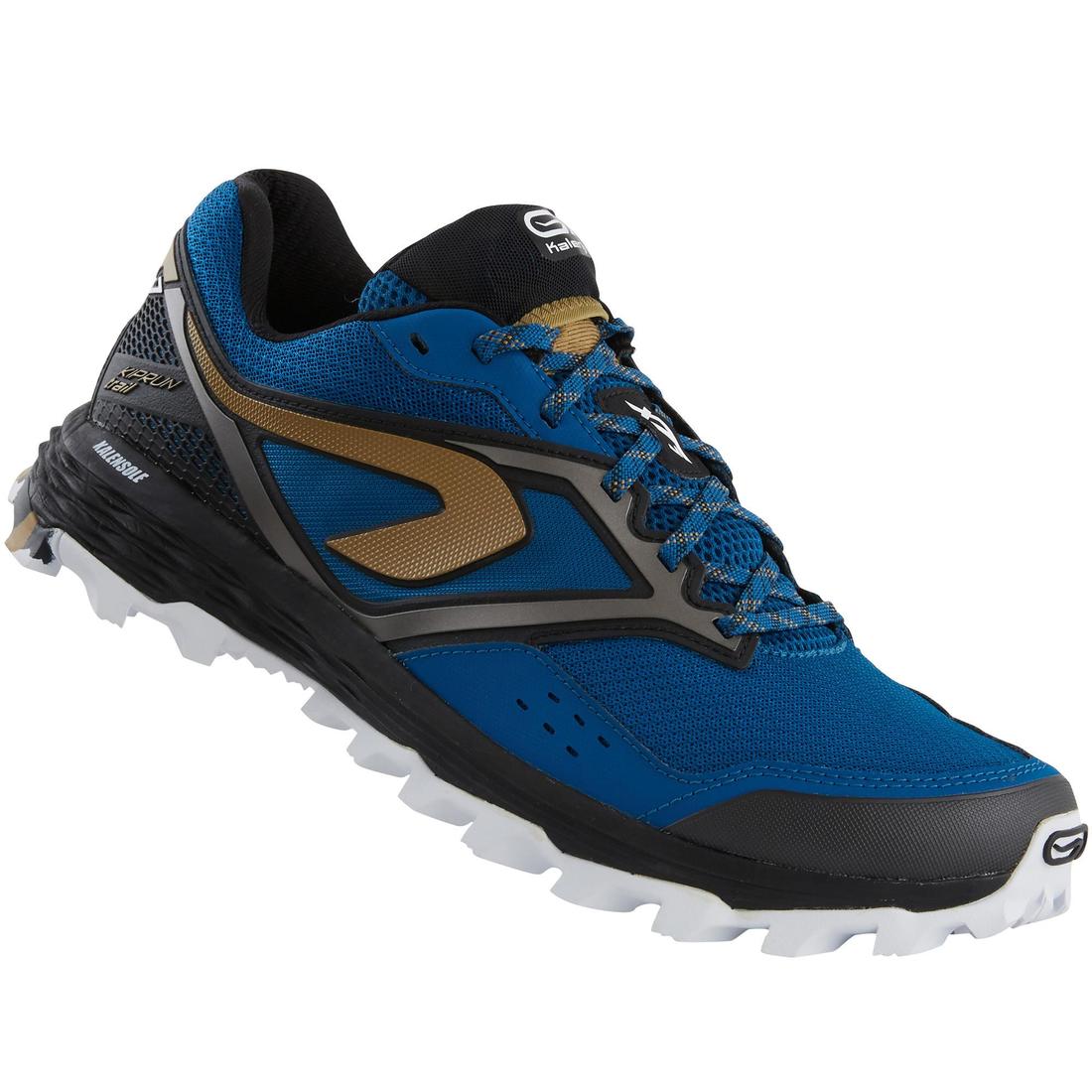 Chaussures de trail running pour homme XT7 bleue et bronze