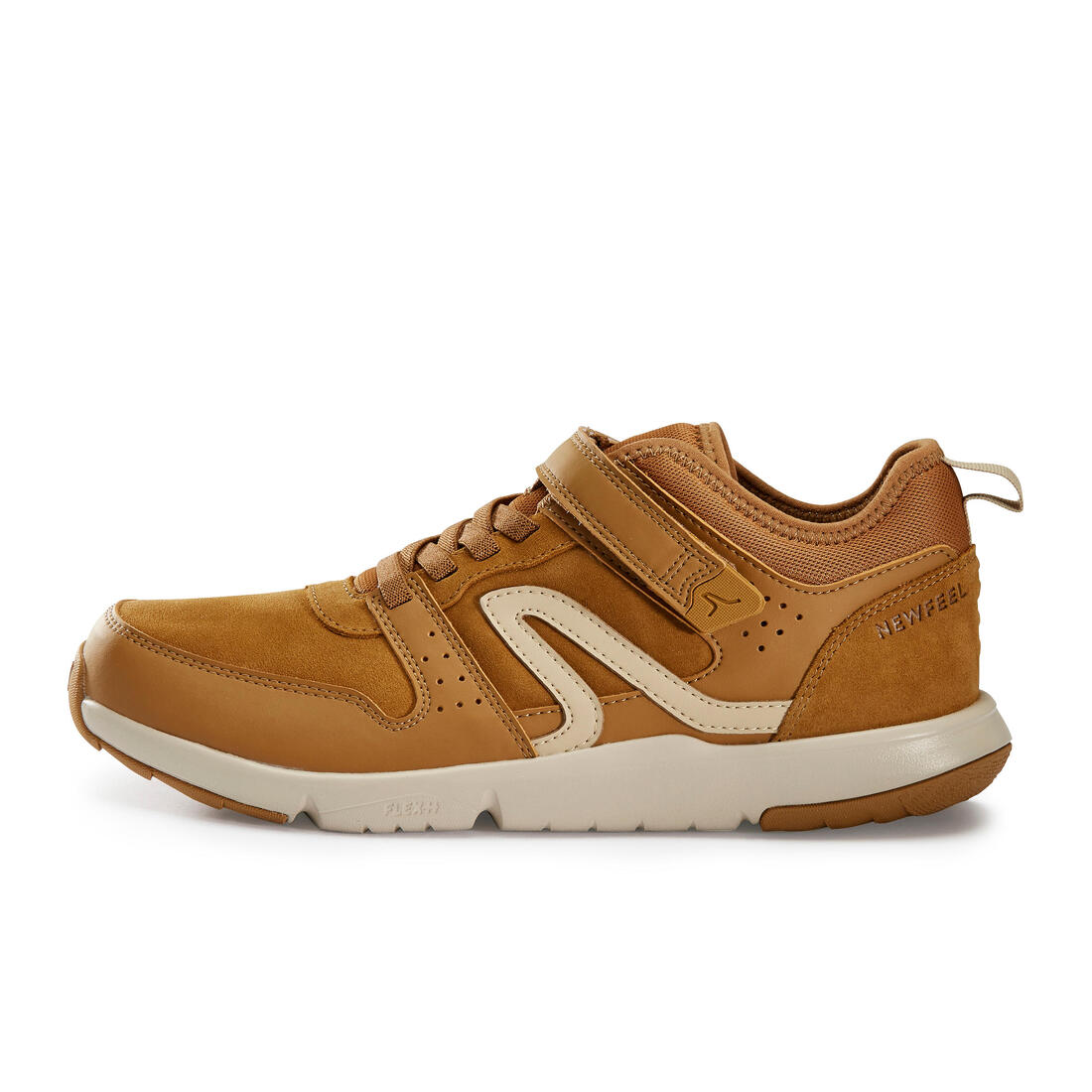 Chaussures cuir marche urbaine homme Actiwalk Easy Leather camel