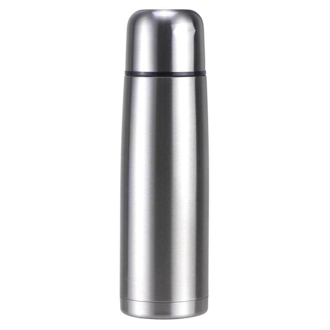 Bouteille isotherme inox 1L avec gobelet pour la randonnée - bleu