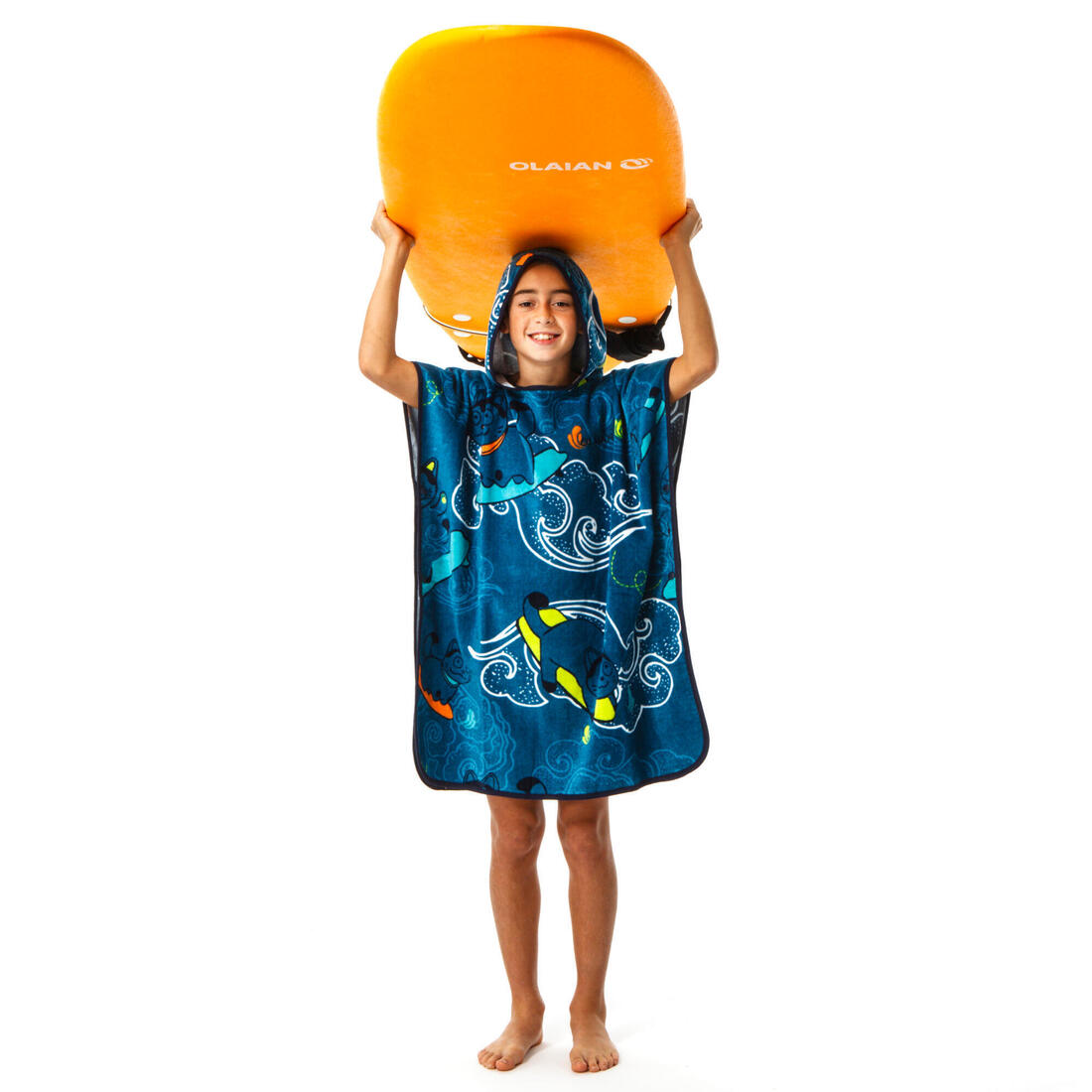 Poncho surf 500 junior (110 à 135 cm) surfy