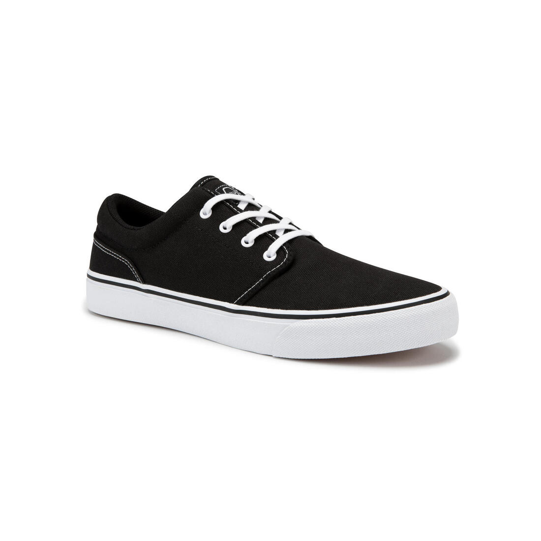 Chaussures basses skateboard-longboard adulte vulca 100 noir blanc