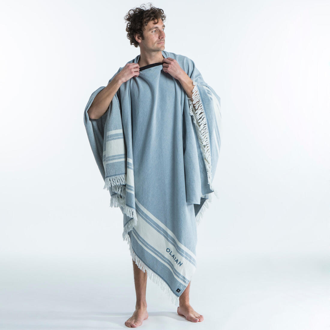 Serviette de plage poncho 190 x 190 cm