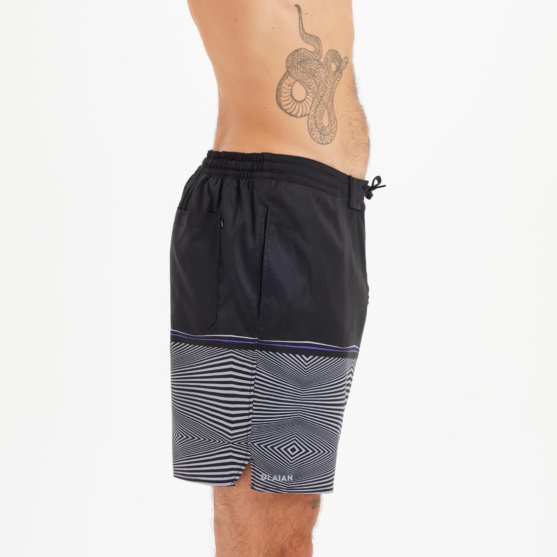 Boardshort surf 100 long surfergirl blue