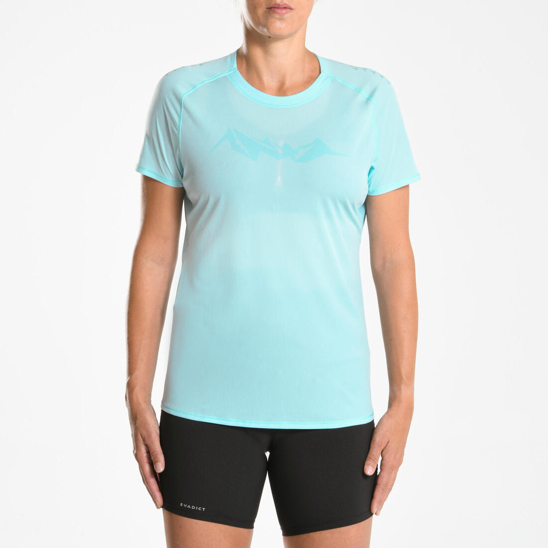 T-SHIRT DE TRAIL RUNNING MANCHES COURTES GRAPH FEMME LILA