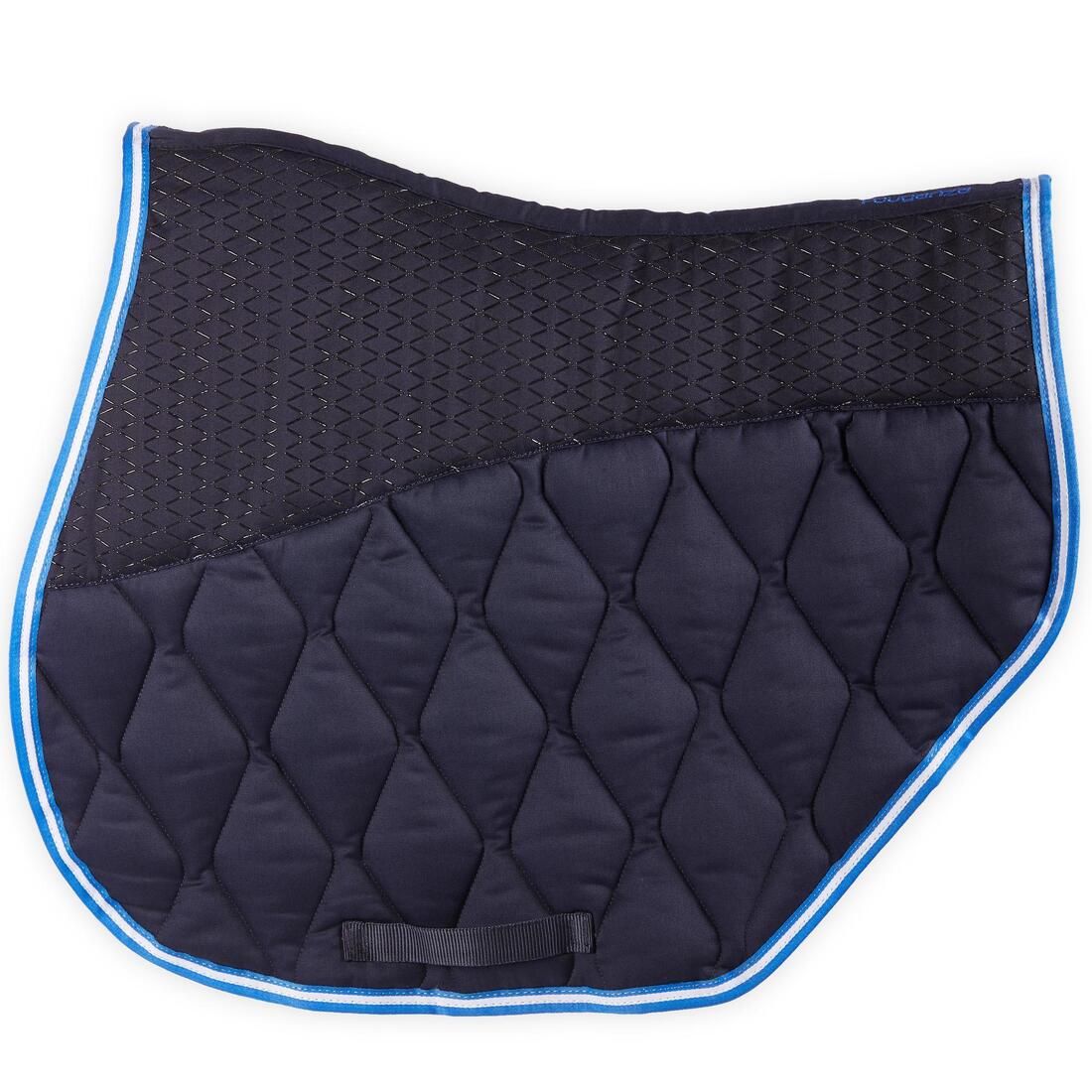 Tapis coupé cheval et poney marine 500