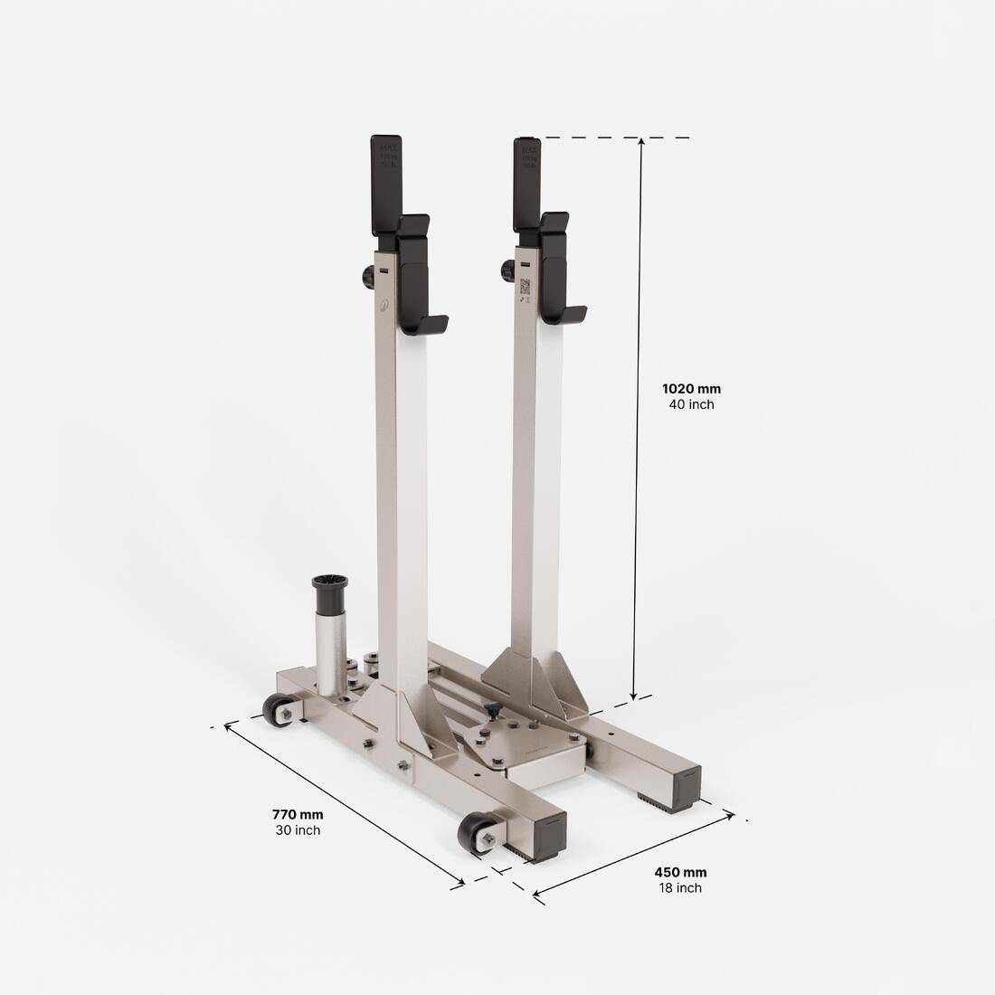 Rack de musculation 120 kg pliable en 2 sec et ultra-compact