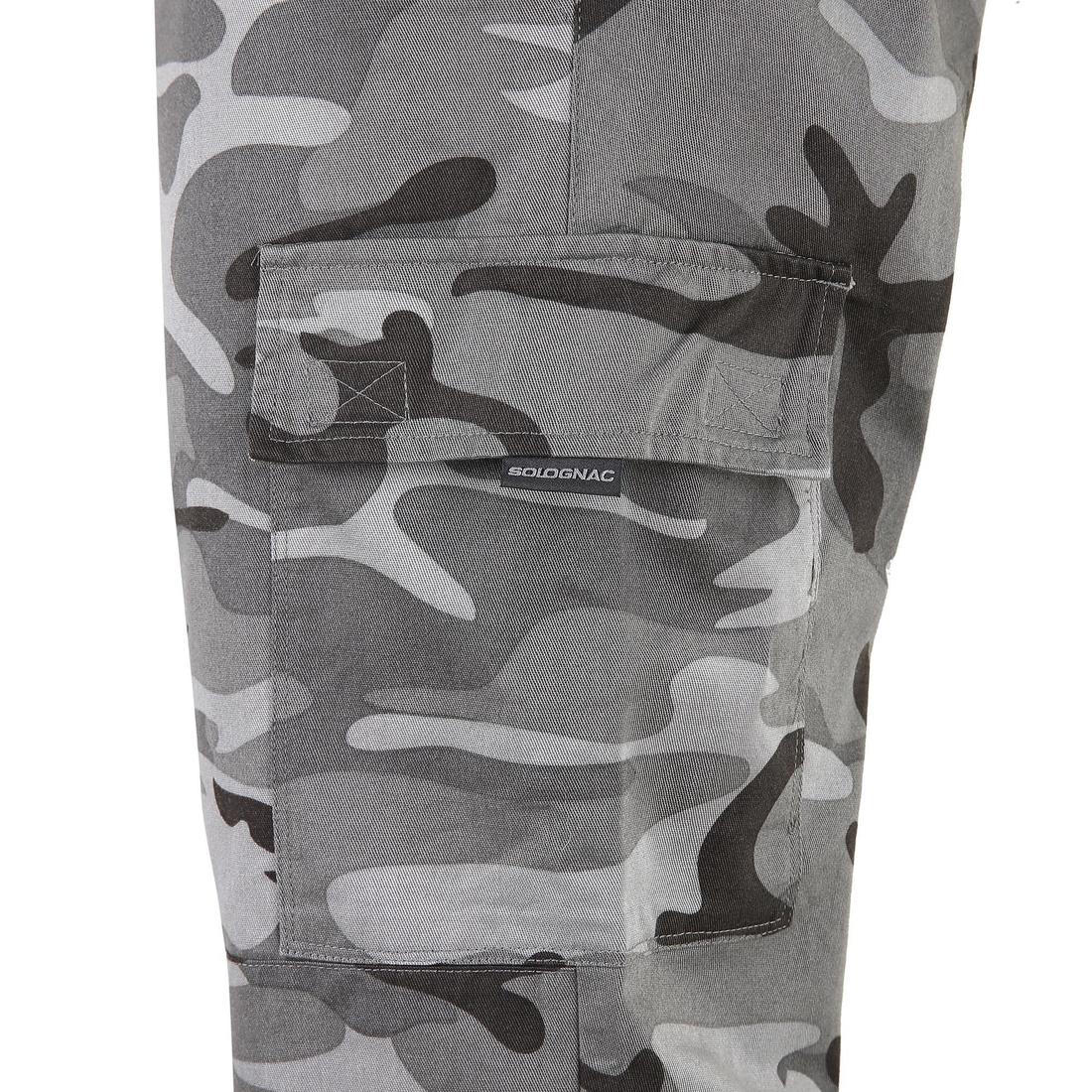 PANTALON CARGO RESISTANT STEPPE 300 CAMOUFLAGE WOODLAND