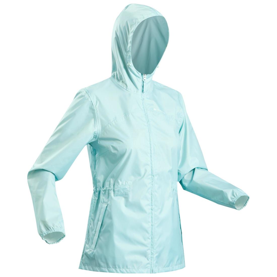 Veste coupe vent et déperlante de randonnée - Raincut Full Zip - Femme