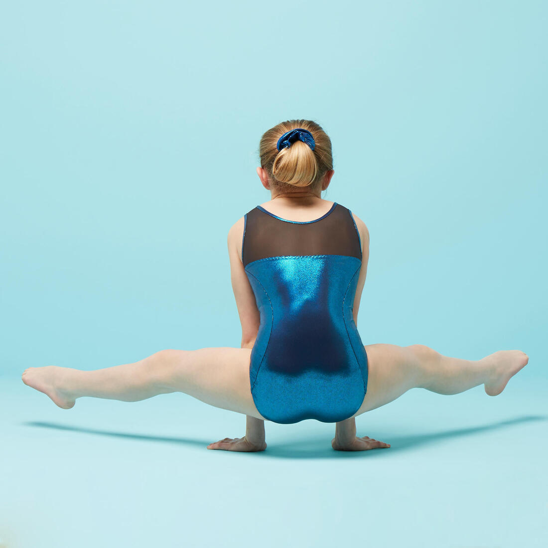 Justaucorps sans manche bleu Gymnastique Artistique Féminine