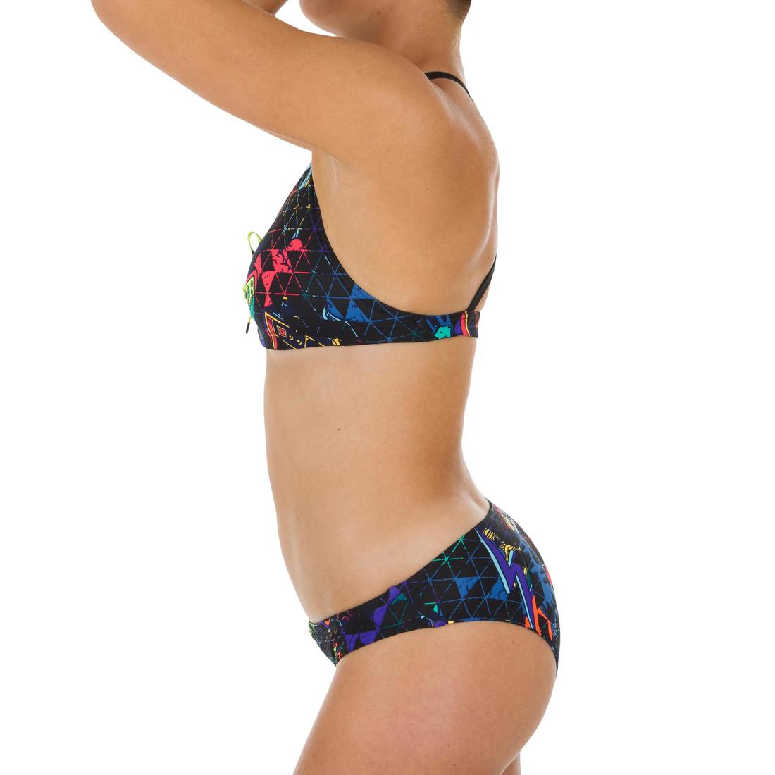 Bas de maillot de bain de natation femme Jana bleu et