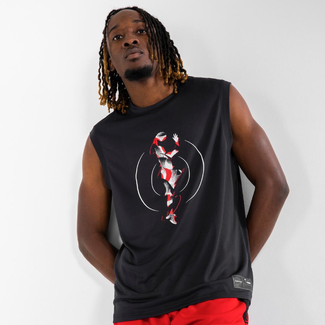 MAILLOT DE BASKETBALL SANS MANCHE HOMME/FEMME - TS500