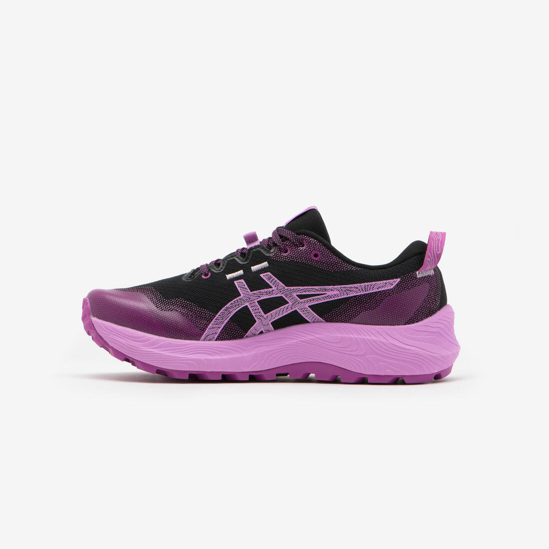 CHAUSSURES DE TRAIL RUNNING FEMME ASICS - GEL-TRABUCO 12 NOIR LAVANDE