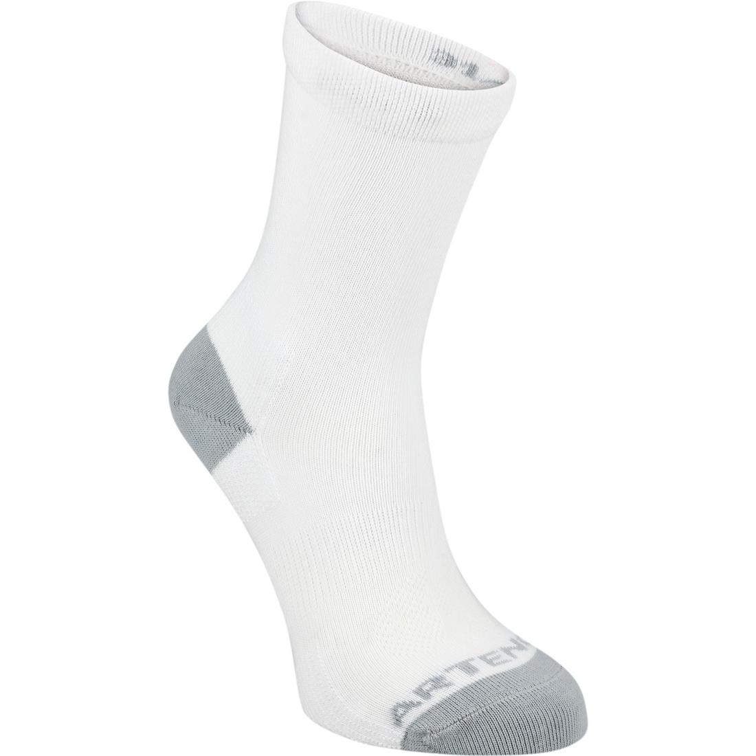 CHAUSSETTES DE SPORT ENFANT HAUTES ARTENGO RS 160 BLANC MARINE LOT DE 3