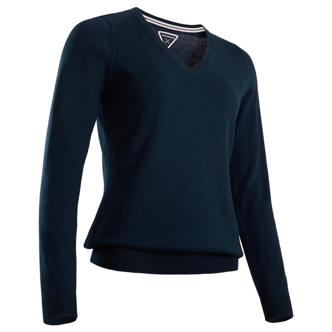 Pull de golf col V femme MW500