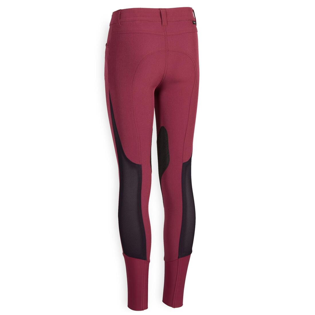 Pantalon équitation léger mesh basanes agrippantes Enfant - 500