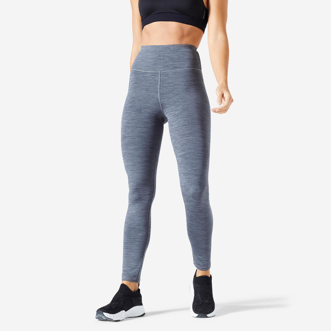 Legging taille haute Fitness Cardio Femme Chiné