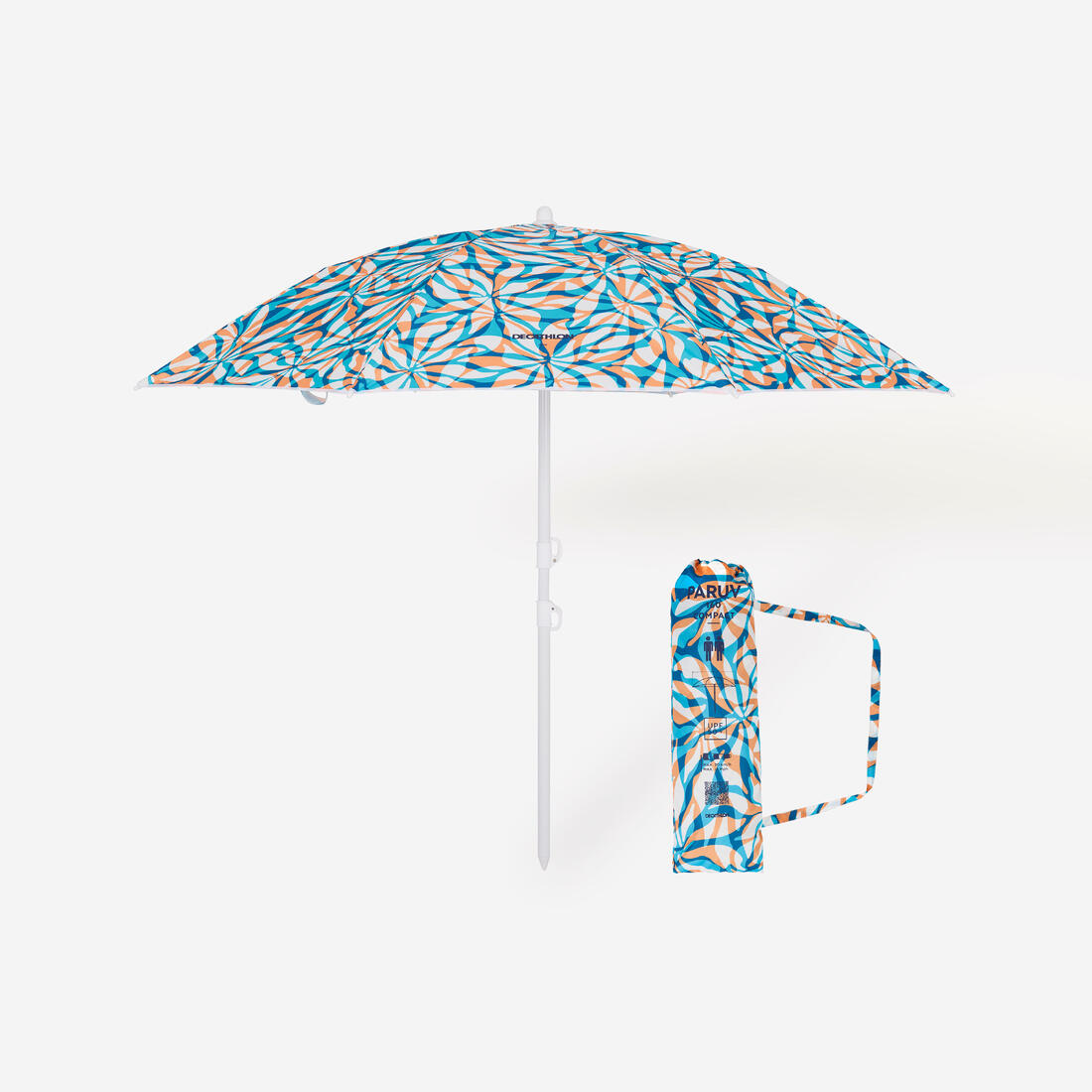 Parasol de plage compact 2 places upf 50+