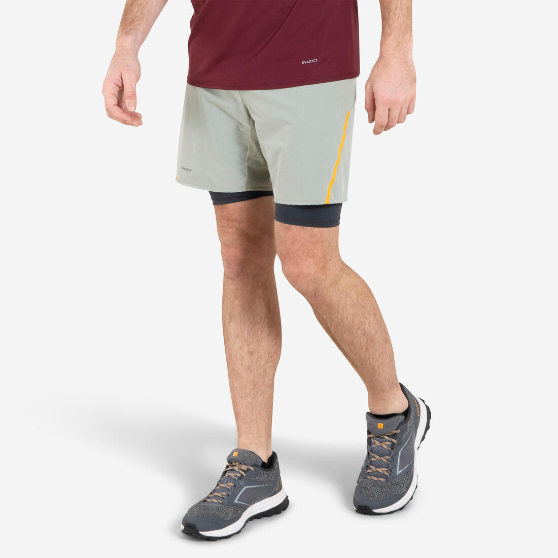 SHORT CUISSARD DE TRAIL RUNNING  CONFORT HOMME