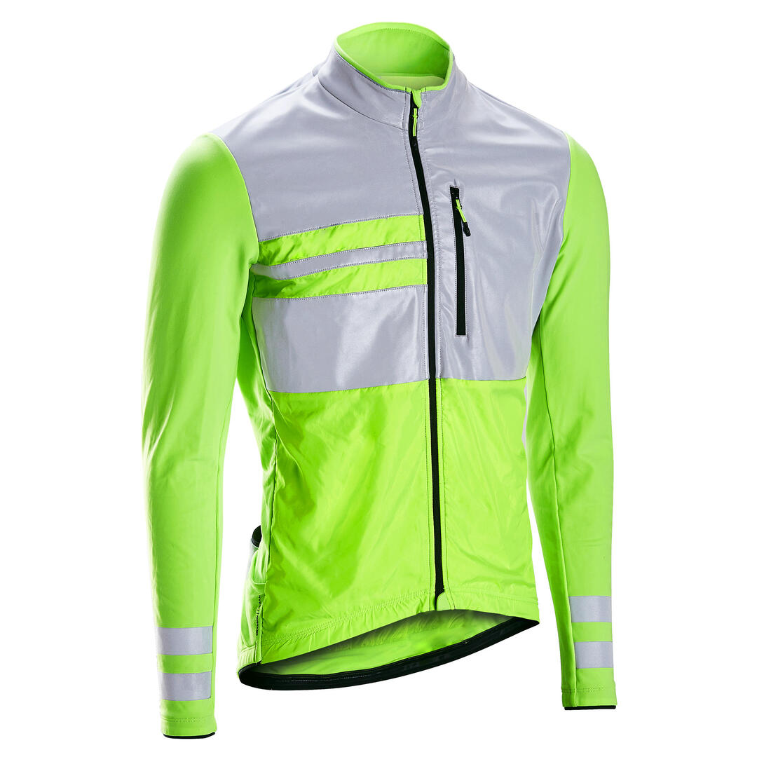 MAILLOT VELO ROUTE MANCHES LONGUES MI-SAISON HOMME - RC500 VISIBLE EN1150