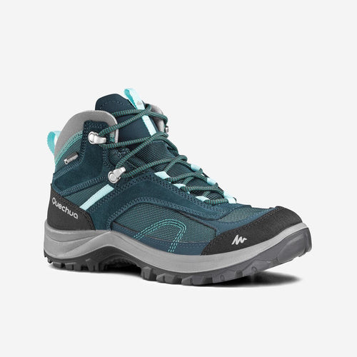 





Chaussures imperméables de randonnée montagne - MH100 Mid Turquoise - Femme