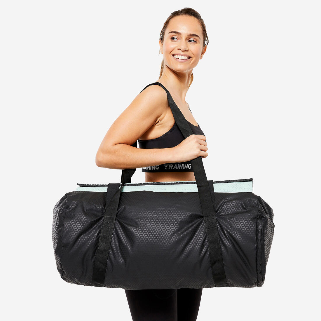 Sac de sport grand format 50L, noir