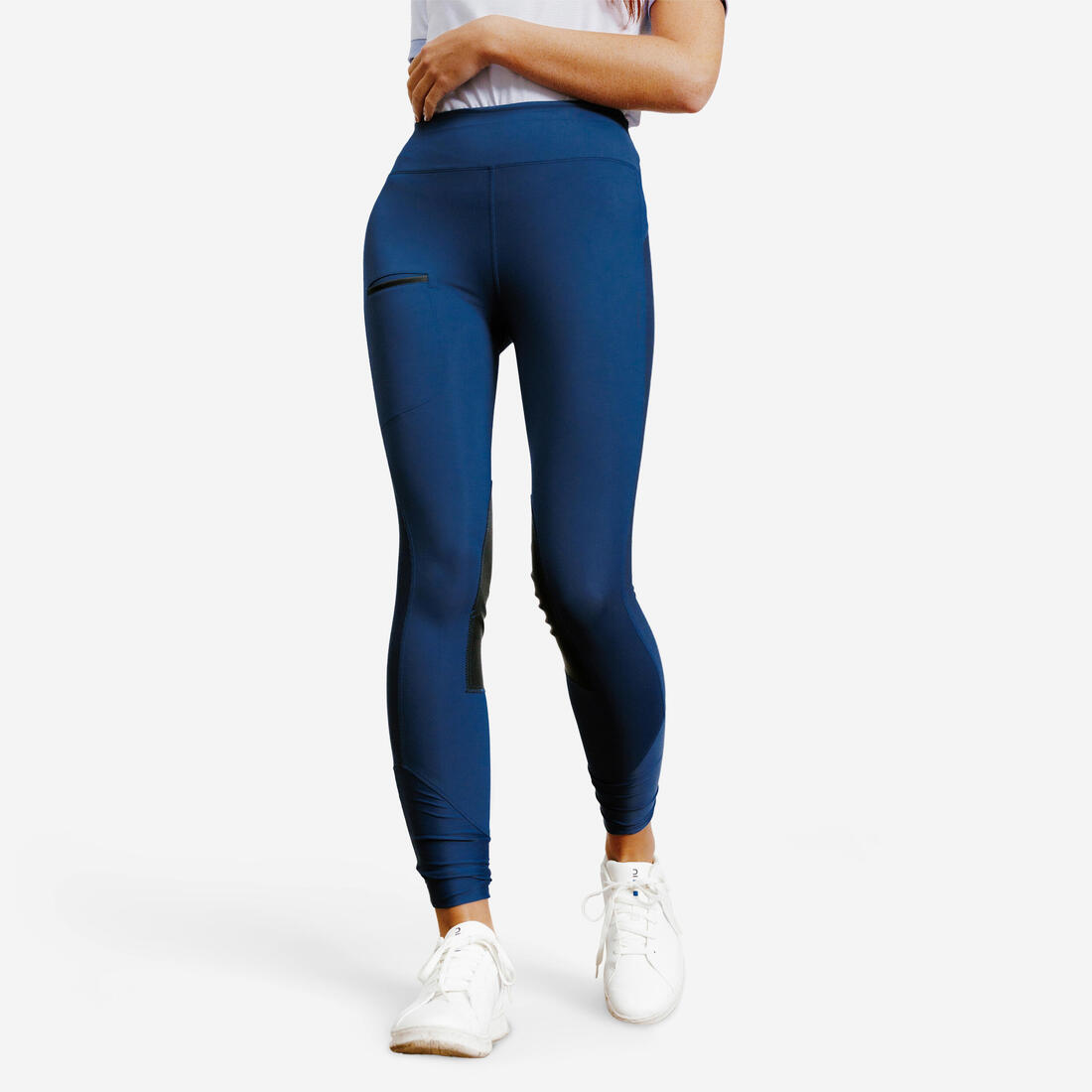 Legging équitation léger Femme - 100 marine