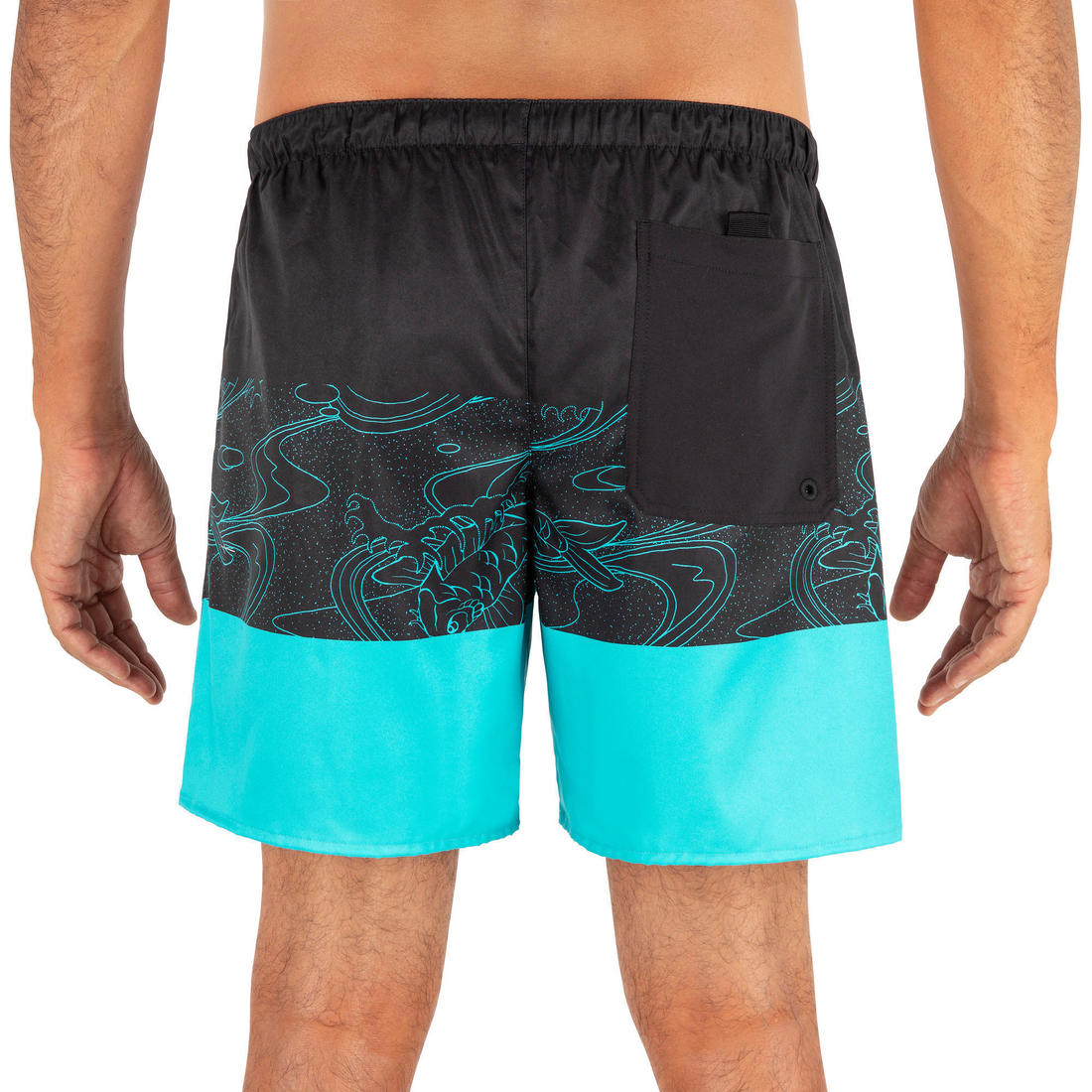 Surf boardshort court 100 Palm Black